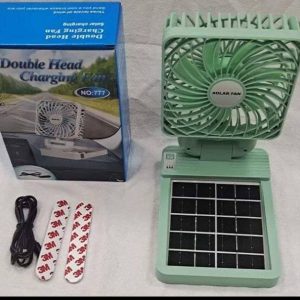 HEAD SOLAR AND RECHARGEABLE FAN