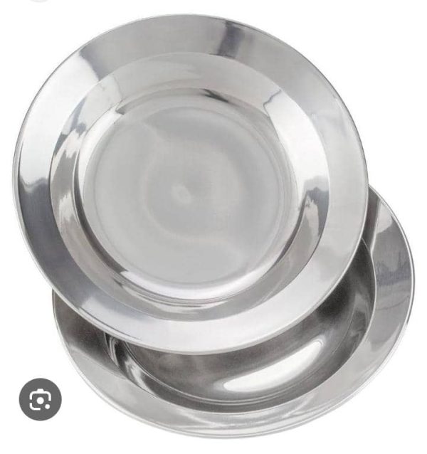 22CM STAINLESS FLAT PLATE